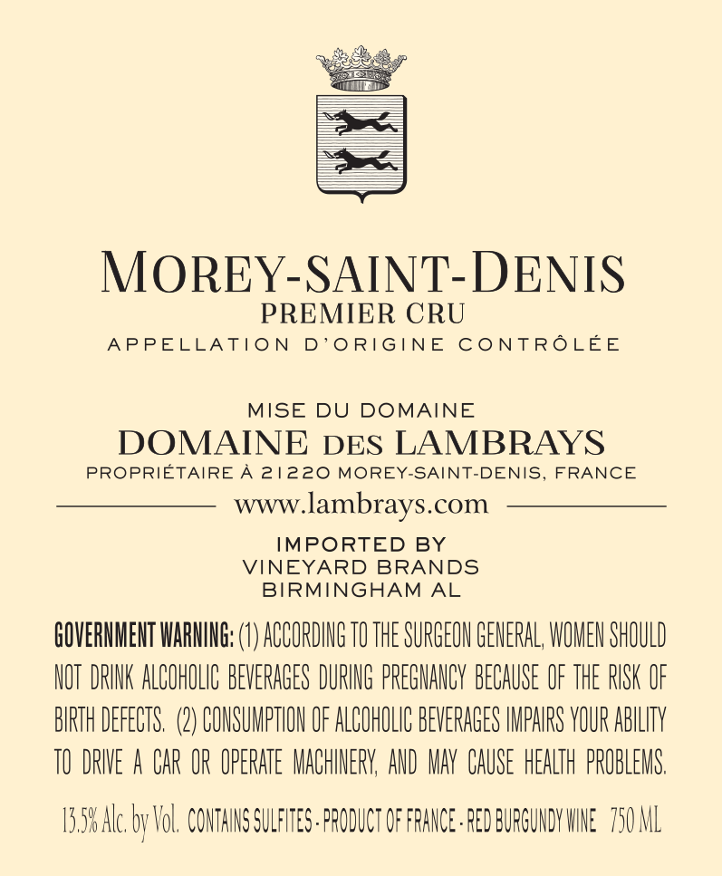 slide 4 of 4, Domaine des Lambrays Morey-Saint-Denis Premier Cru Les Loups, 750 ml