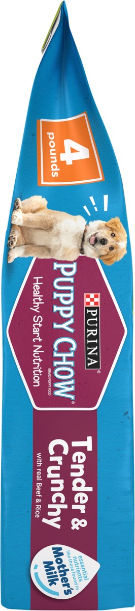 slide 5 of 8, Puppy Chow Purina Puppy Chow High Protein Dry Puppy Food, Tender & Crunchy With Real Beef - 4 lb. Bag, 4 lb