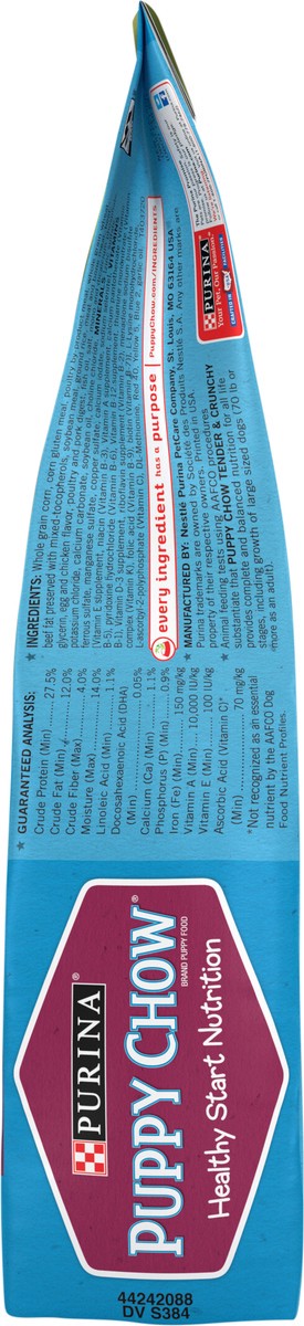 slide 6 of 8, Puppy Chow Purina Puppy Chow High Protein Dry Puppy Food, Tender & Crunchy With Real Beef - 4 lb. Bag, 4 lb