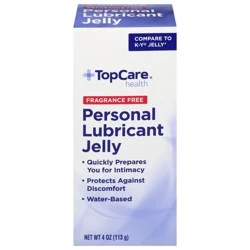 TopCare Health Fragrance-Free Personal Lubricant Jelly 4 oz