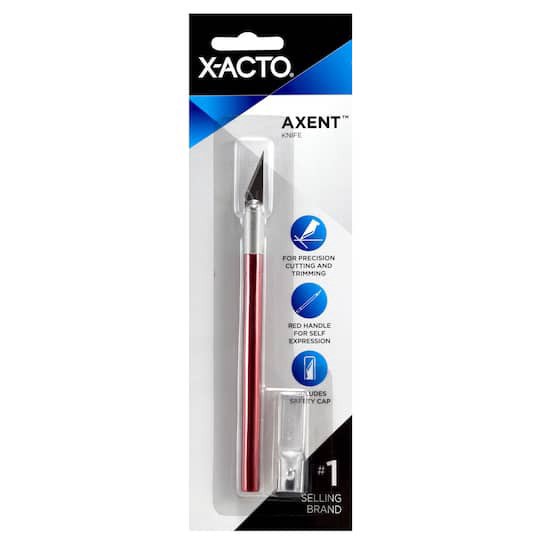 slide 1 of 3, X-Acto Axent Knife, 4.875 in aluminum handle