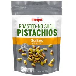 Meijer Pistachios Salted No Shell, 12 Oz