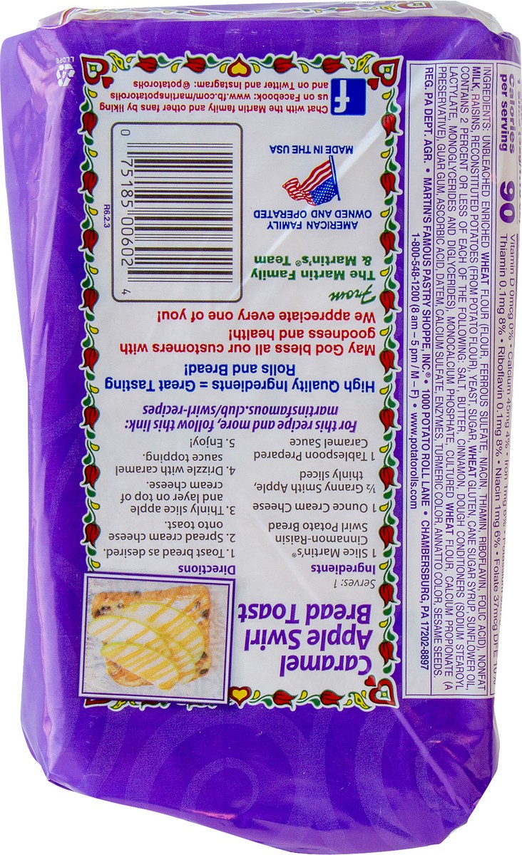 slide 4 of 9, Martin's Cinnamon Raisin Swirl Potato Bread, 16 oz