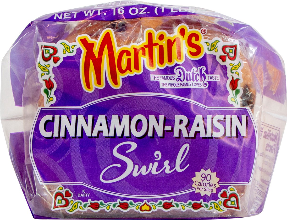 slide 6 of 9, Martin's Cinnamon Raisin Swirl Potato Bread, 16 oz