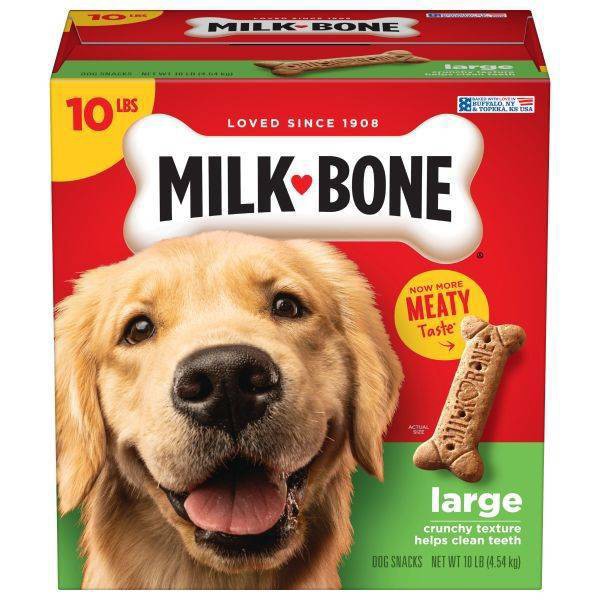 slide 1 of 19, Milk-Bone Beef Biscuits Large Dog Treats -10lbs, 10 lb