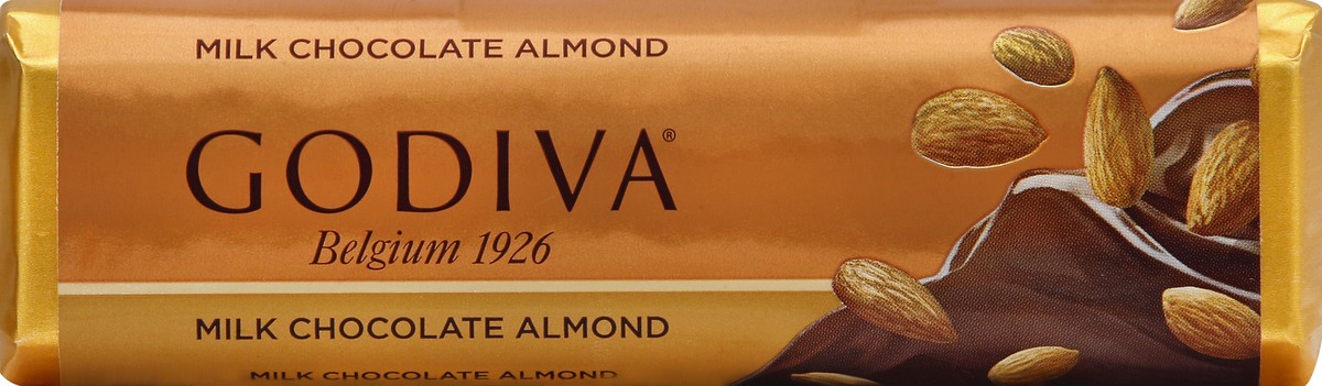 slide 2 of 5, Godiva Milk Chocolate Almond Bar, 1.5 oz