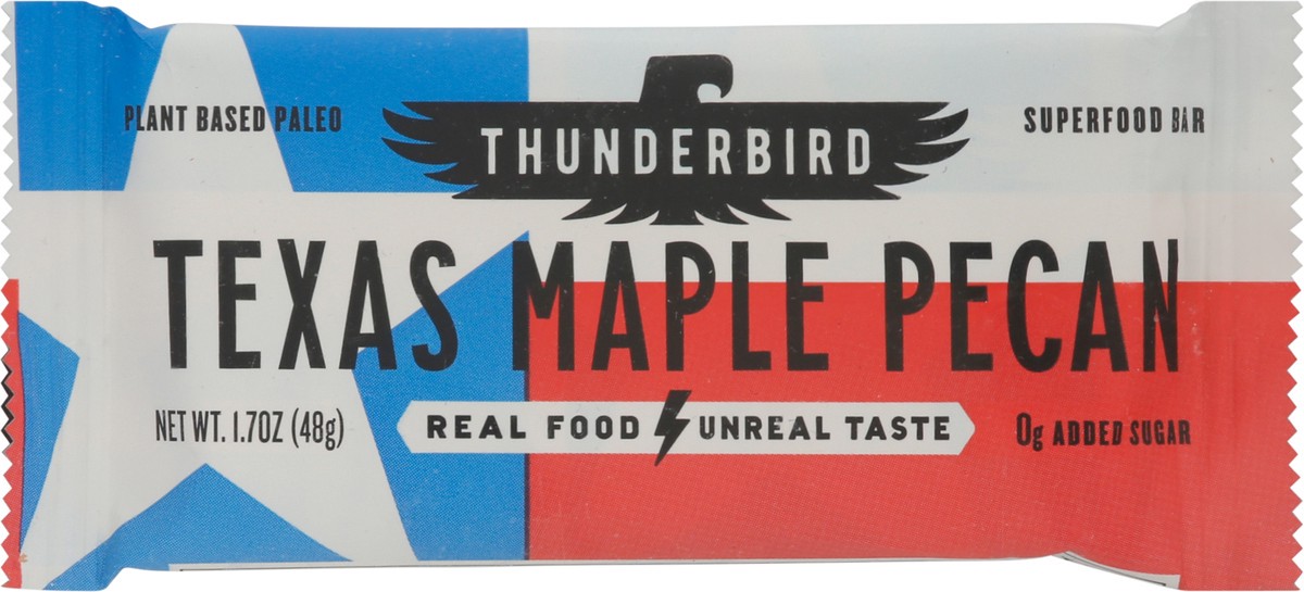 slide 1 of 12, Thunderbird Texas Maple Pecan Superfood Bar 1.7 oz, 1.7 oz