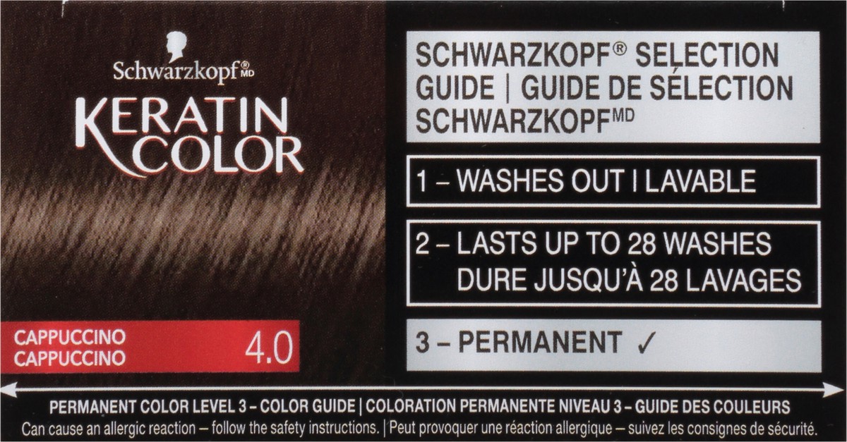 slide 3 of 7, Schwarzkopf Intense Caring Color 4.0 Cappuccino Hair Color Kit With K-Bond-Plex, 2.03 oz