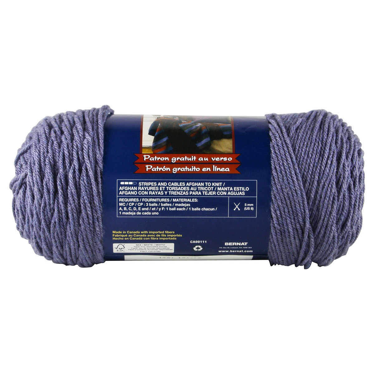 slide 2 of 3, Bernat Super Value Yarn - Steel Blue Heather, 1 ct