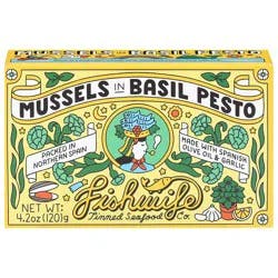 Fishwife Mussels in Basil Pesto 4.2 oz