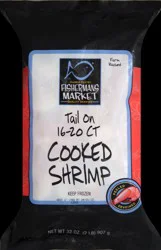 Harris Teeter Fishermans Market Tail On 16/20 CT Cooked Shrimp