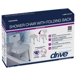Drive Medical Shower Chair With Folding Back