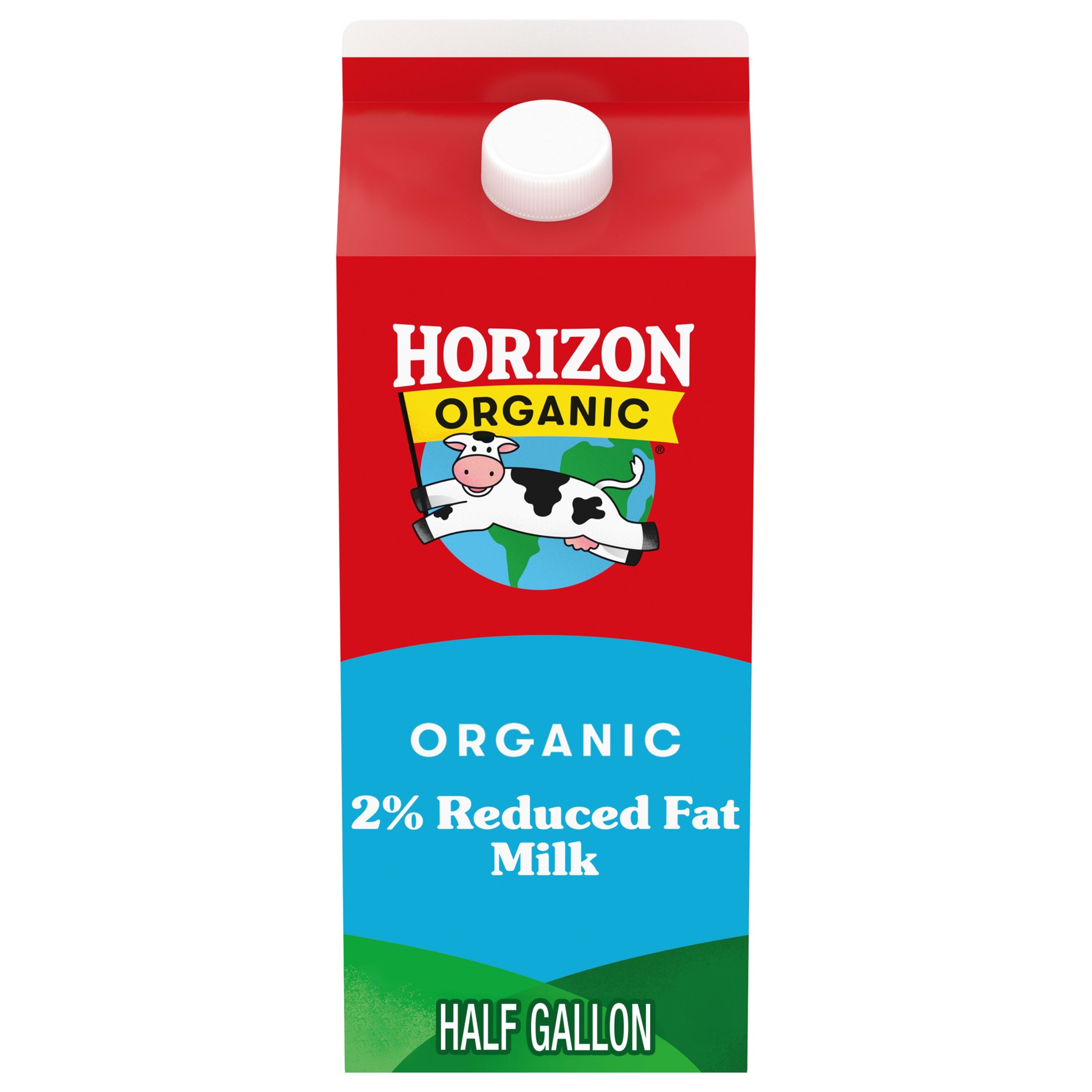 slide 1 of 5, Horizon Organic High Vitamin D 2 Percent Milk, High Vitamin D Reduced Fat Milk, 64 FL OZ Half Gallon Carton, 64 fl oz