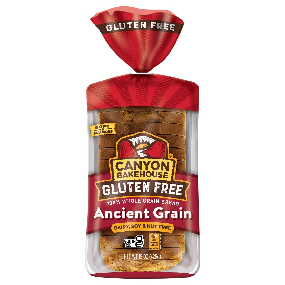 slide 1 of 6, Canyon Bakehouse Ancient Grain Gluten Free Bread, 100% Whole Grain Sandwich Bread, Fresh, 15 oz, 15 oz
