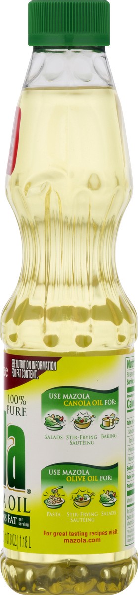 slide 6 of 9, Mazola Canola Oil 40 fl. oz. Plastic Bottle, 40 fl oz