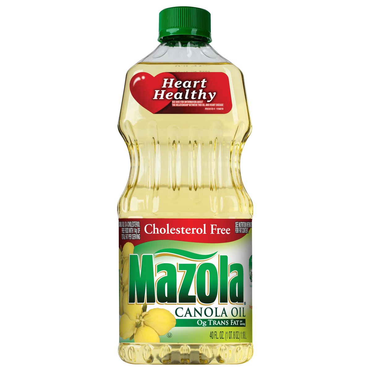 slide 1 of 9, Mazola Canola Oil 40 fl. oz. Plastic Bottle, 40 fl oz