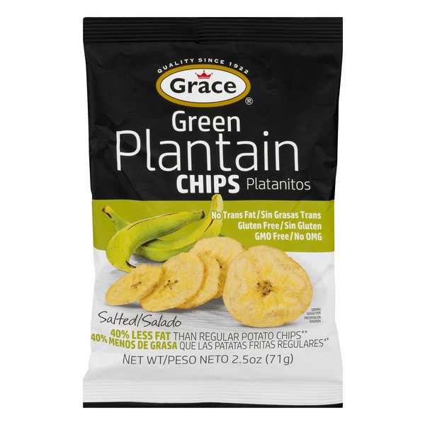 slide 1 of 1, Grace Green Plantain Chips, 2.5 oz