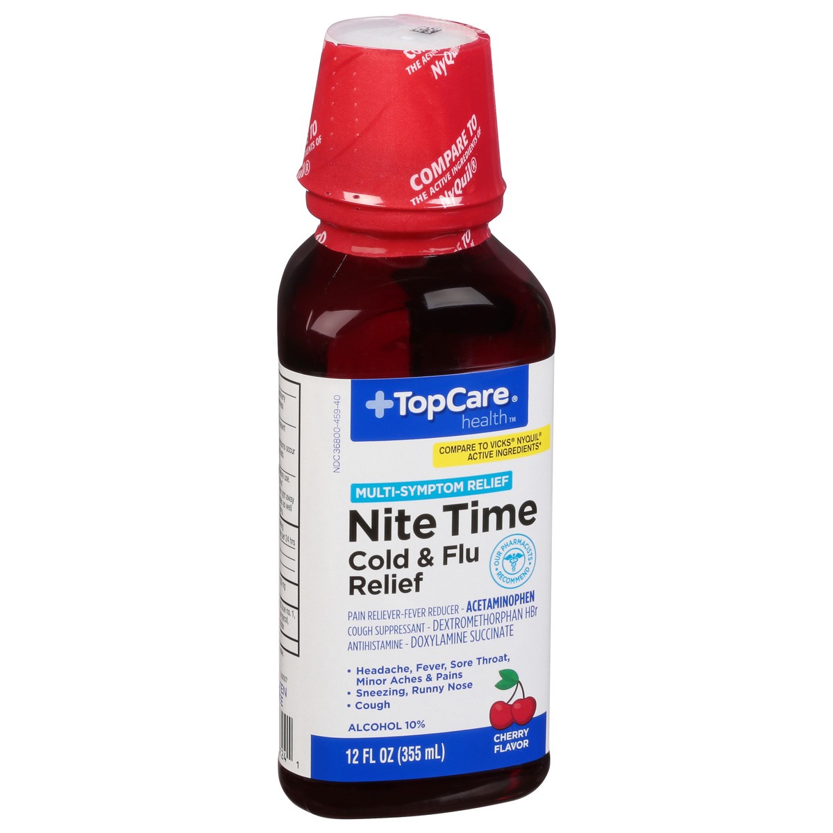 slide 3 of 9, TopCare Nitetime Cherry Liquid, 12 oz