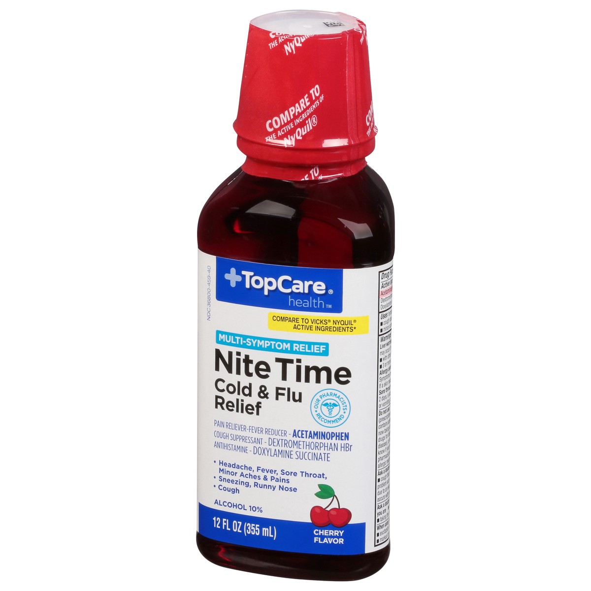 slide 6 of 9, TopCare Nitetime Cherry Liquid, 12 oz