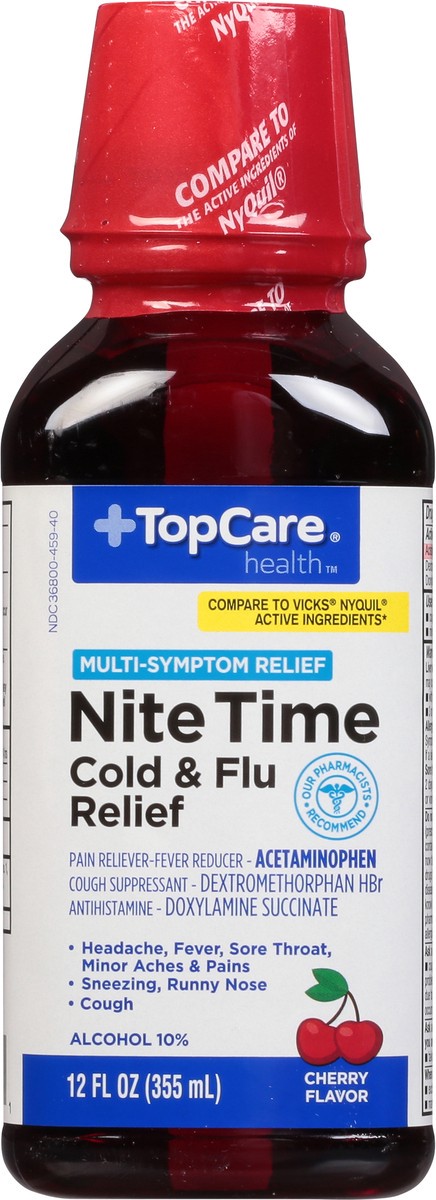 slide 2 of 9, TopCare Nitetime Cherry Liquid, 12 oz