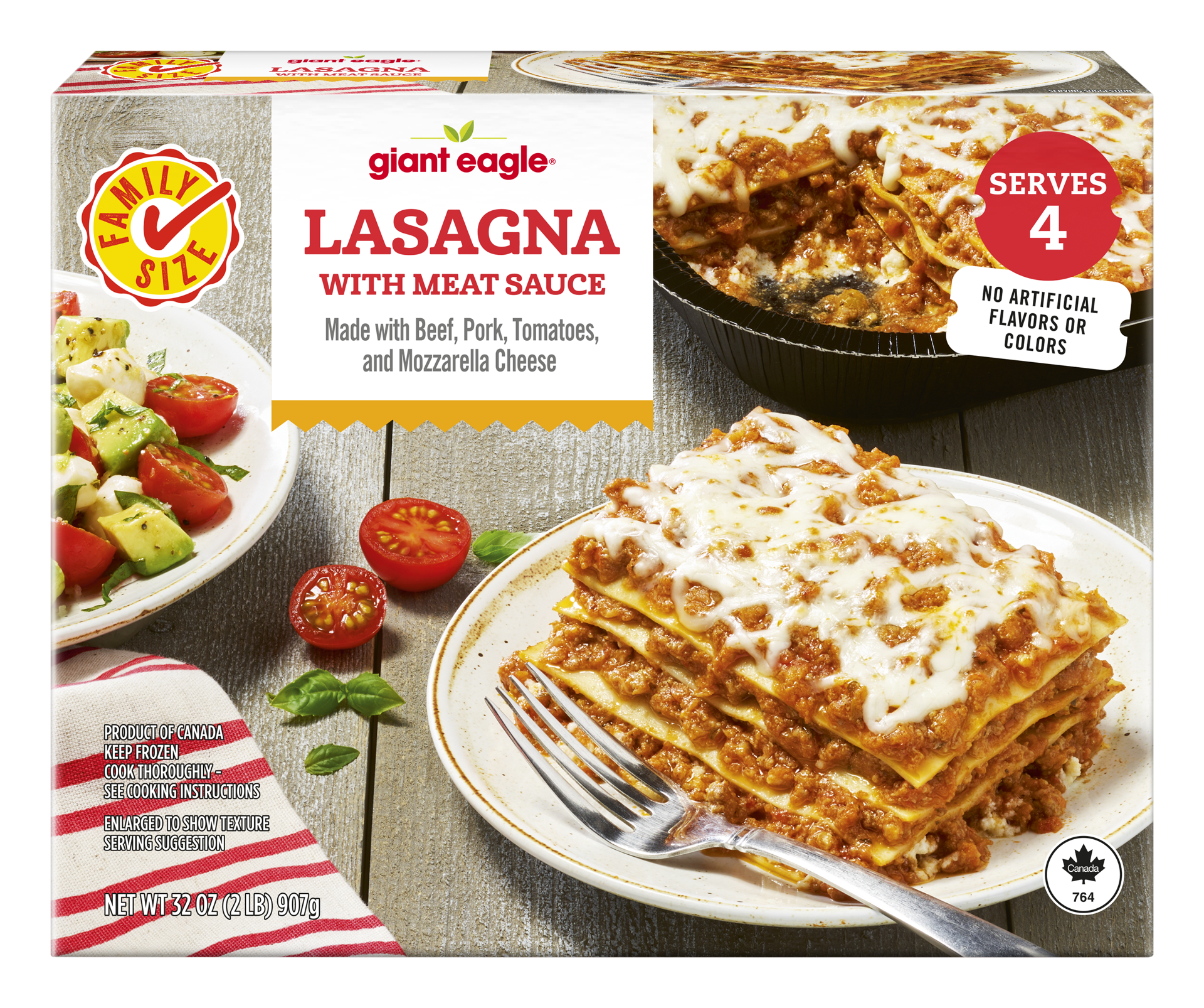 slide 1 of 1, Ge Lasagna With Meat Sauce, 32 oz