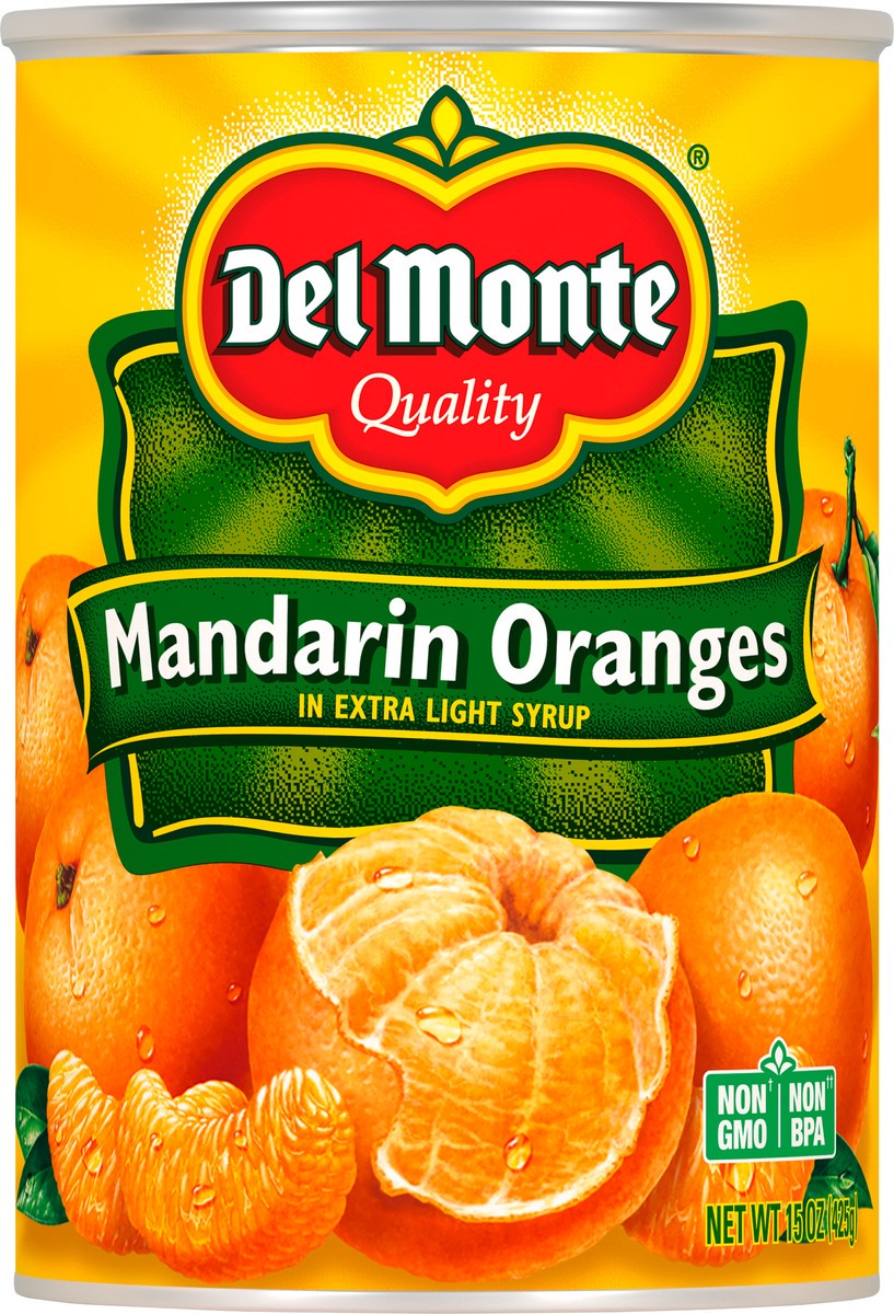 slide 5 of 12, Del Monte Mandarin Oranges in Light Syrup 15 oz. Can, 15 oz