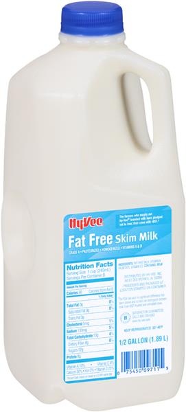 slide 1 of 1, Hy-vee Fat Free Skim Milk, 64 fl oz