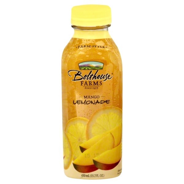 slide 1 of 1, Bolthouse Farms Farm-Style Mango Lemonade - 450 ml, 450 ml