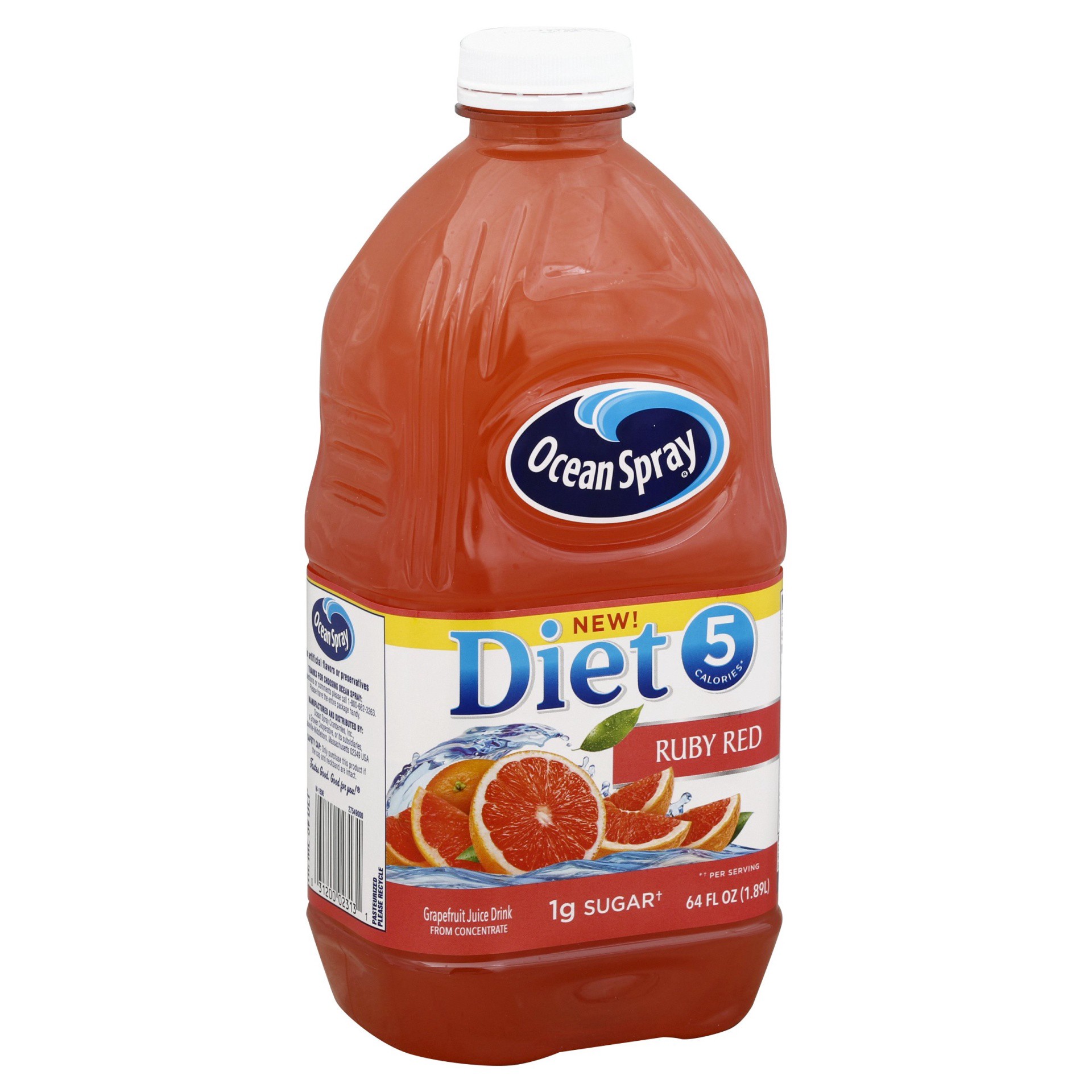 slide 1 of 6, Ocean Spray Diet Ruby Red Grapefruit Juice, 64 fl oz