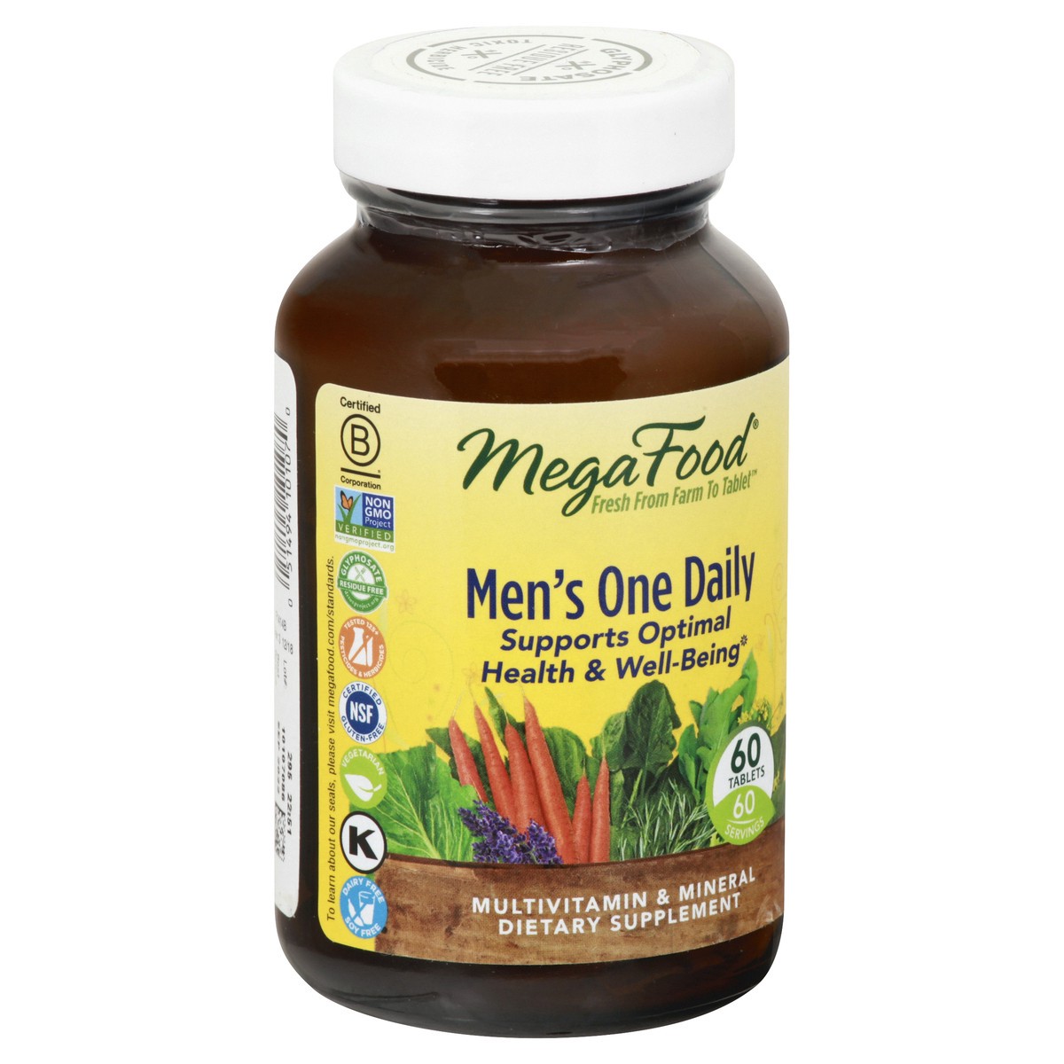 slide 2 of 12, MegaFood Tablets Men's One Daily 60 ea, 60 ct