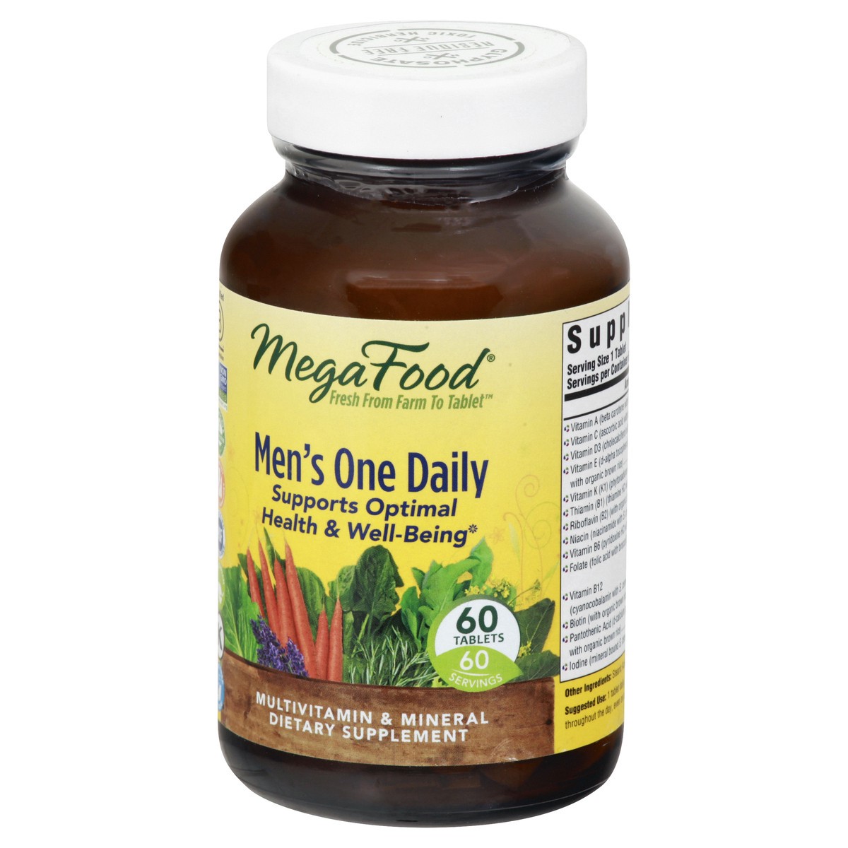 slide 10 of 12, MegaFood Tablets Men's One Daily 60 ea, 60 ct