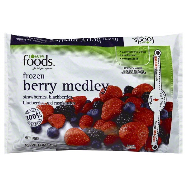 slide 1 of 1, Lowes Foods Frozen Fruit Berry Medley, 12 oz