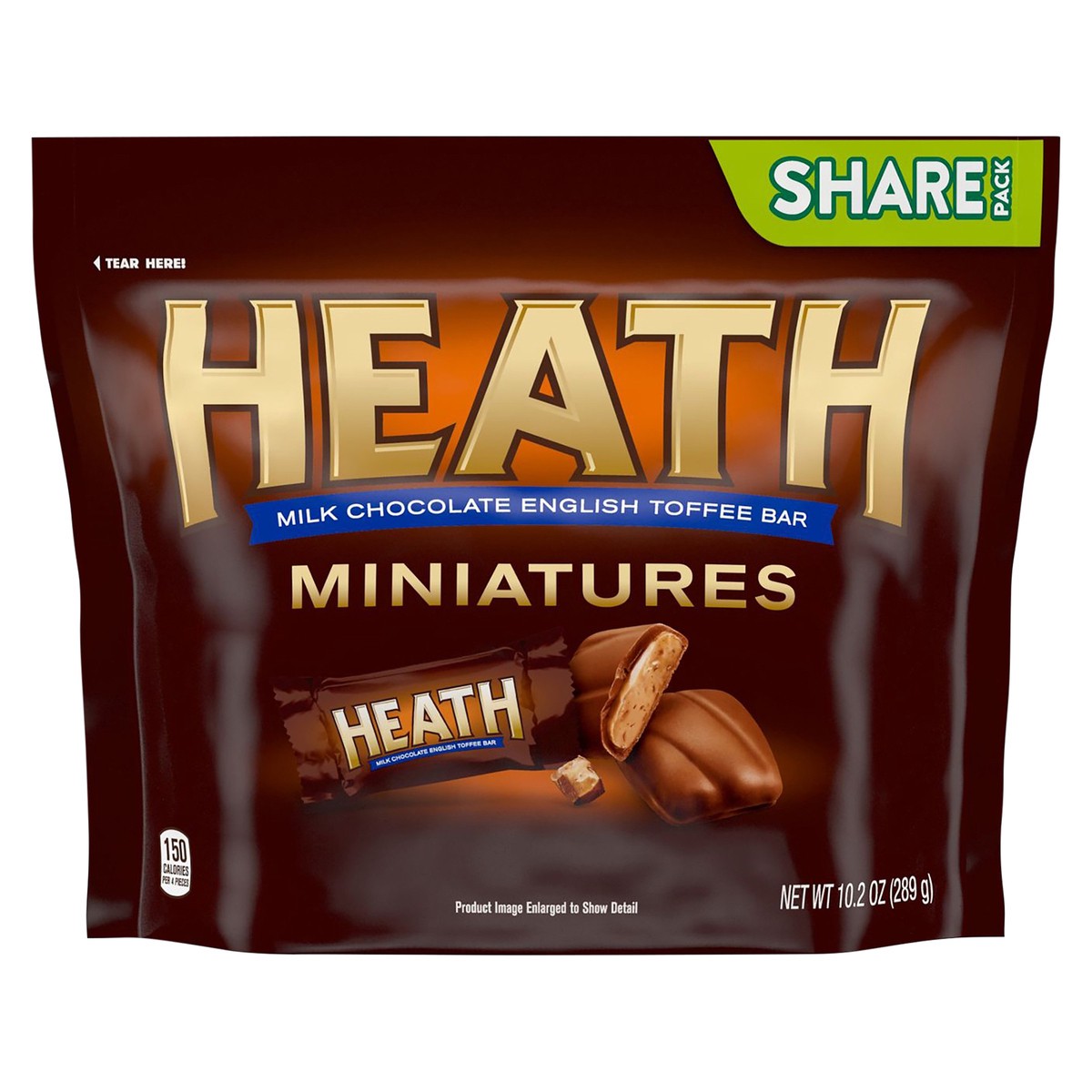 slide 1 of 1, Heath Milk Chocolate And Toffee Miniatures Candy, 10.2 oz