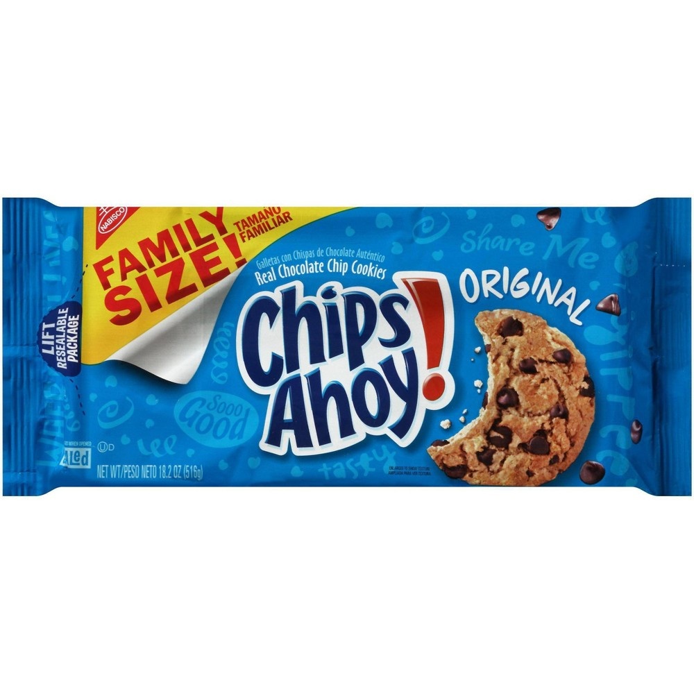 slide 2 of 2, Chips Ahoy! Original Chocolate Chip - Cookies - Family Size, 18.2 oz
