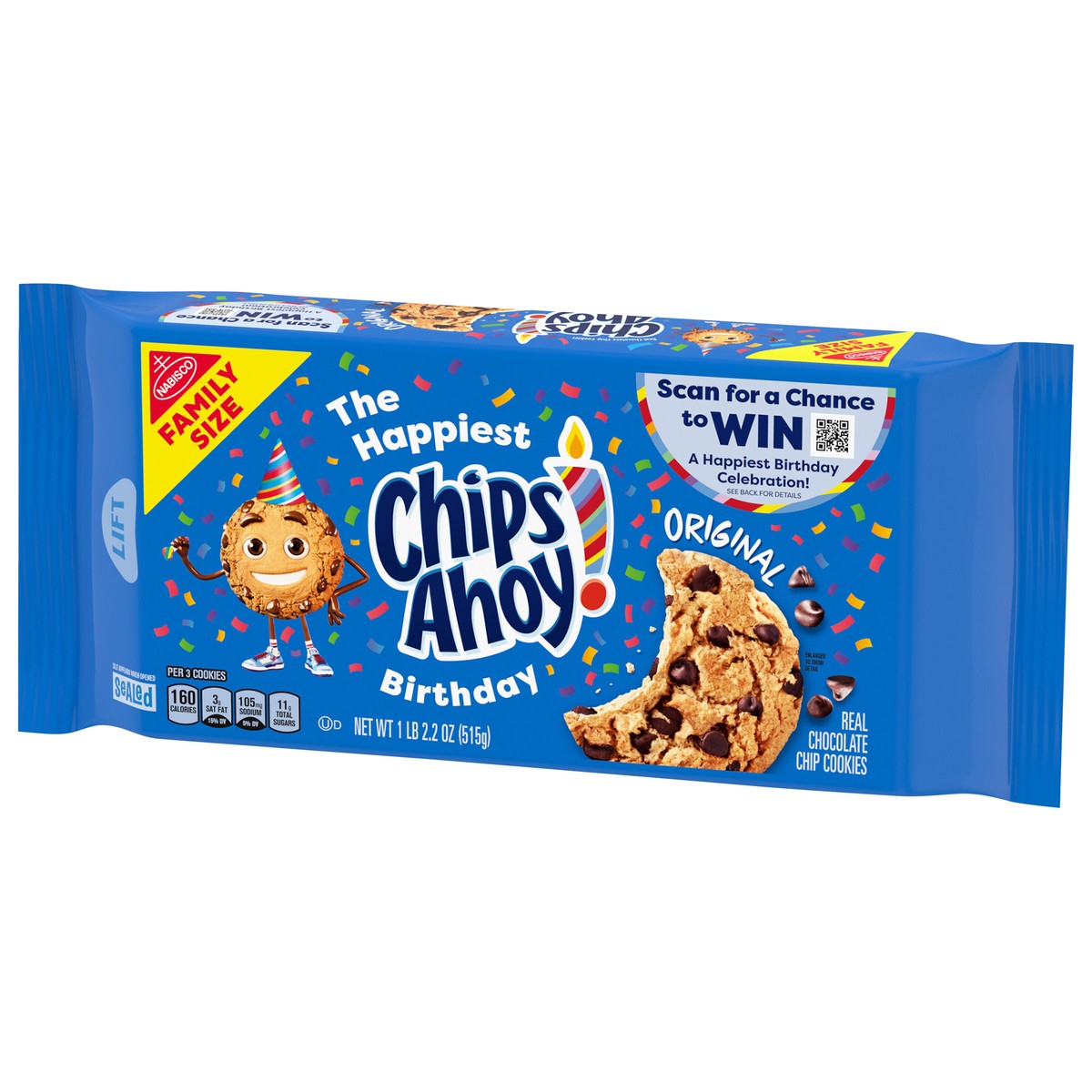 slide 4 of 9, CHIPS AHOY! Original Chocolate Chip Cookies, Family Size, 18.2 oz, 18.2 oz