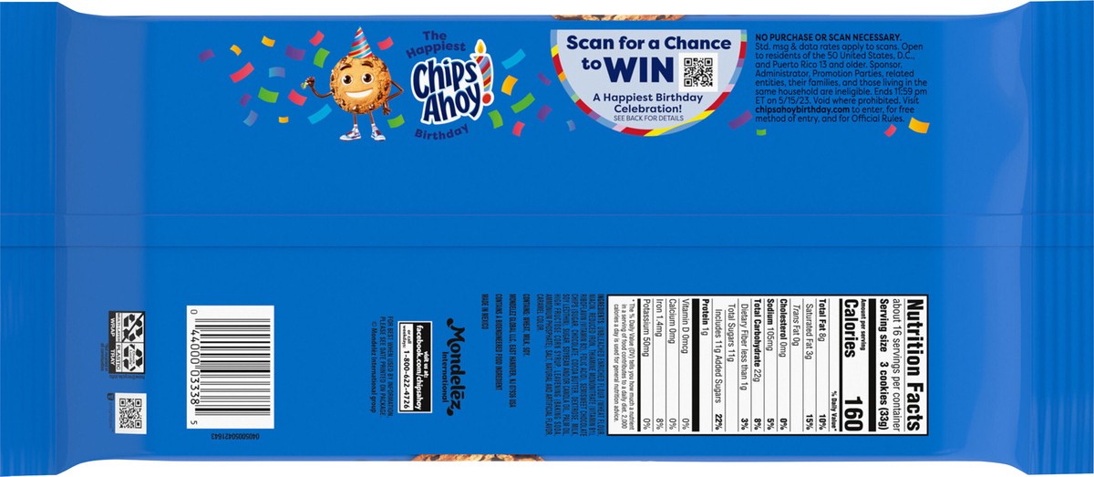 slide 9 of 9, CHIPS AHOY! Original Chocolate Chip Cookies, Family Size, 18.2 oz, 18.2 oz