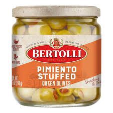 slide 1 of 1, Bertolli Pimiento Stuffed Olives, 7 oz