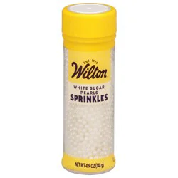 Wilton White Sugar Pearls Sprinkles 4.9 oz