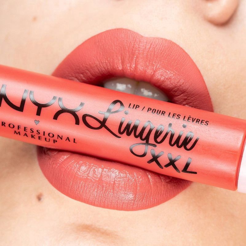 slide 6 of 9, NYX Professional Makeup Lip Lingerie XXL Liquid Lipstick Warm Up, 0.13 fl oz