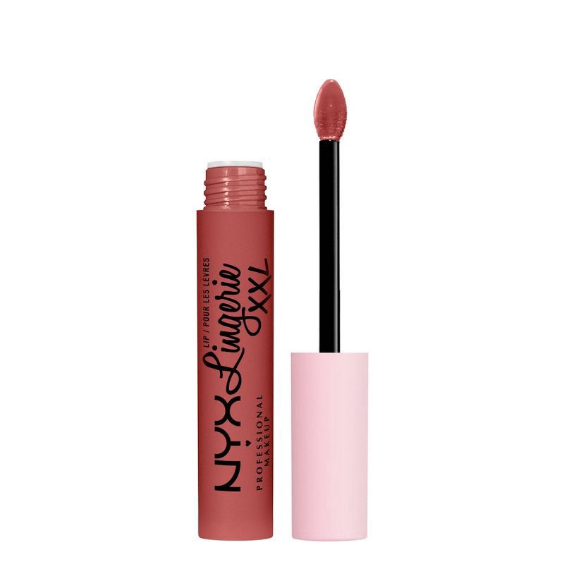 slide 1 of 9, NYX Professional Makeup Lip Lingerie XXL Liquid Lipstick Warm Up, 0.13 fl oz