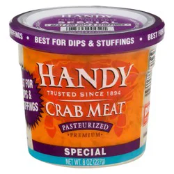 Handy Crab Meat, Pasteurized, Special