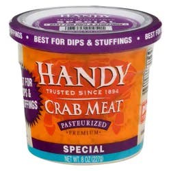 Handy Crab Meat, Pasteurized, Special