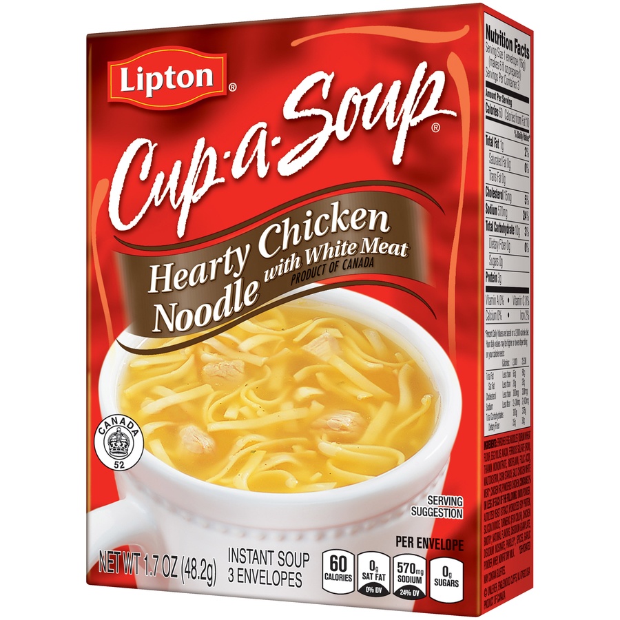 slide 4 of 4, Lipton Cup-A-Soup, Hearty Chicken Noodle, 1.7 oz