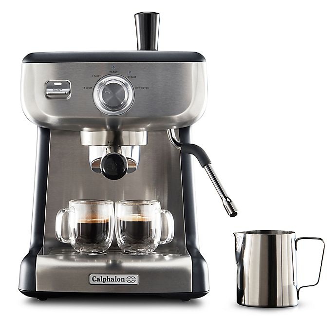 slide 1 of 1, Calphalon Temp iQ Stainless Steel Espresso Machine, 1 ct