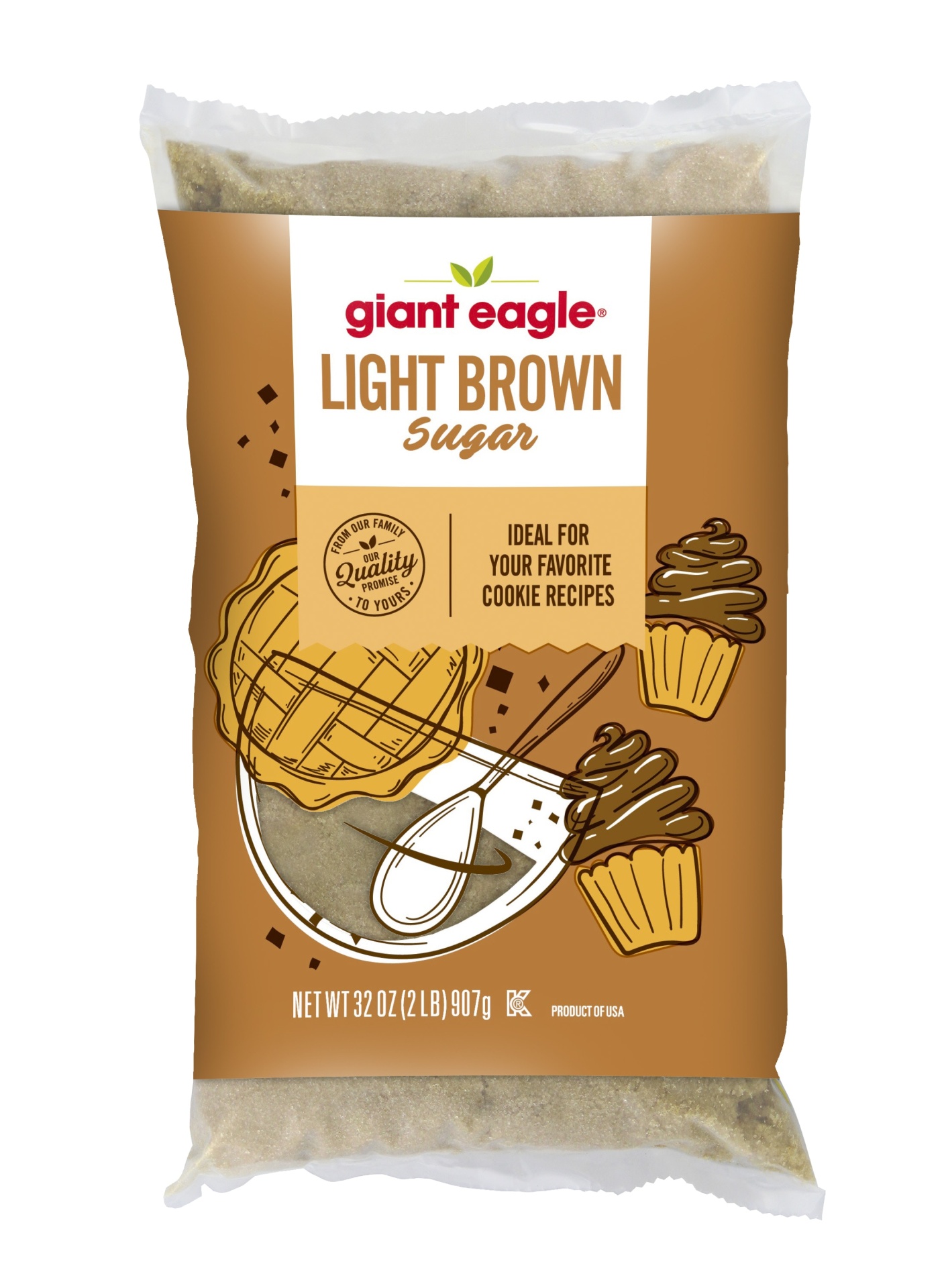 slide 1 of 1, Giant Eagle Light Brown Sugar, 32 oz