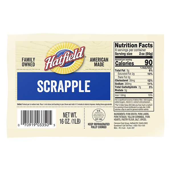 slide 1 of 1, Hatfield Scrapple, 16 oz