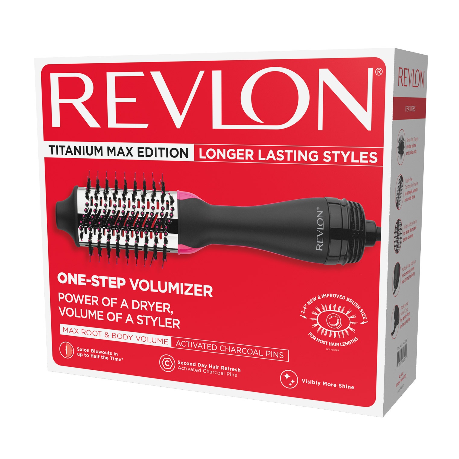 slide 1 of 5, Helen of Troy Revlon One-Step Hair Dryer and Volumizer Titanium Max Edition, 