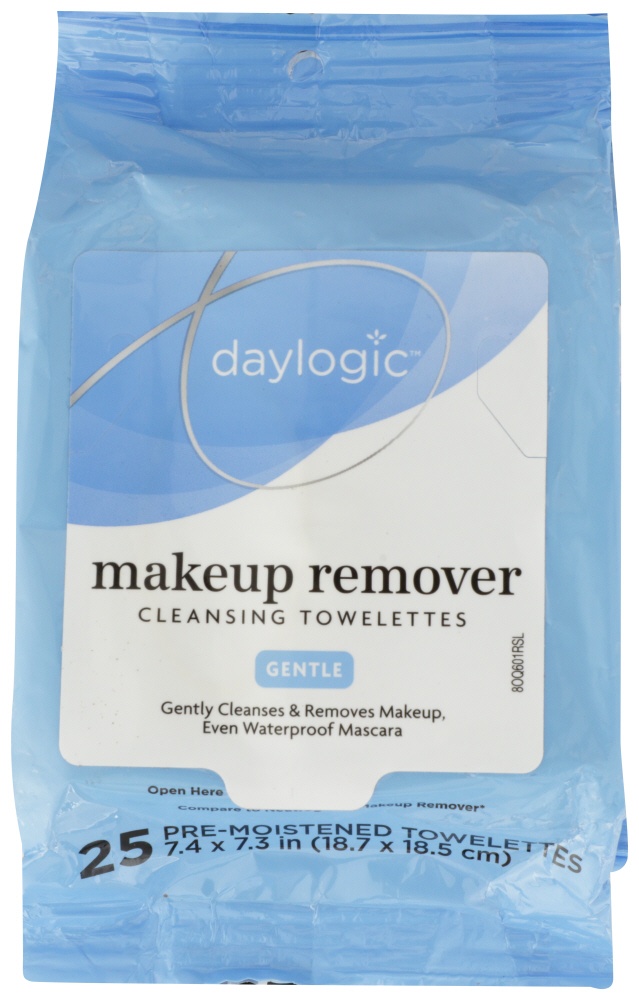 slide 1 of 2, Daylogic Makeup Remover Wipes, Gentle Formula, 25 ct