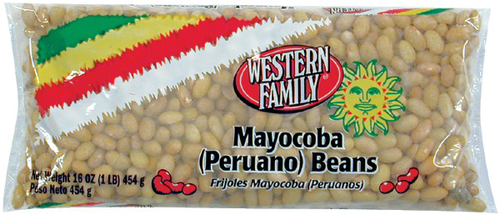 slide 1 of 1, Western Family Mayocoba Peruano Beans, 16 oz