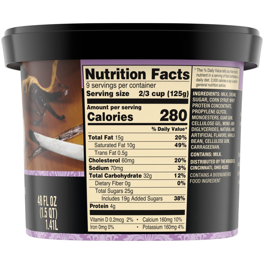 slide 4 of 6, Private Selection Crushed Vanilla Bean Ice Cream, 48 fl oz